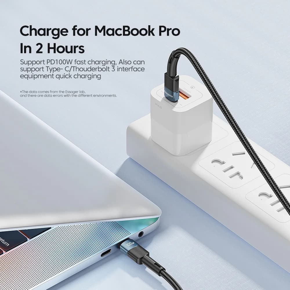 Kabel USB-C do USB-C 100W Szybkie Ładowanie 3m