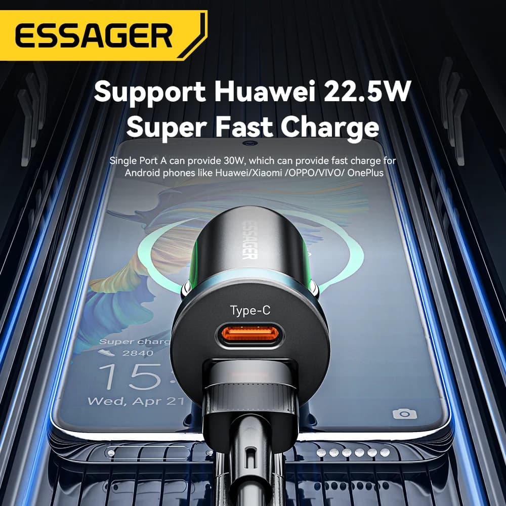 Ładowarka samochodowa USB-C 30W z Quick Charge 3.0
