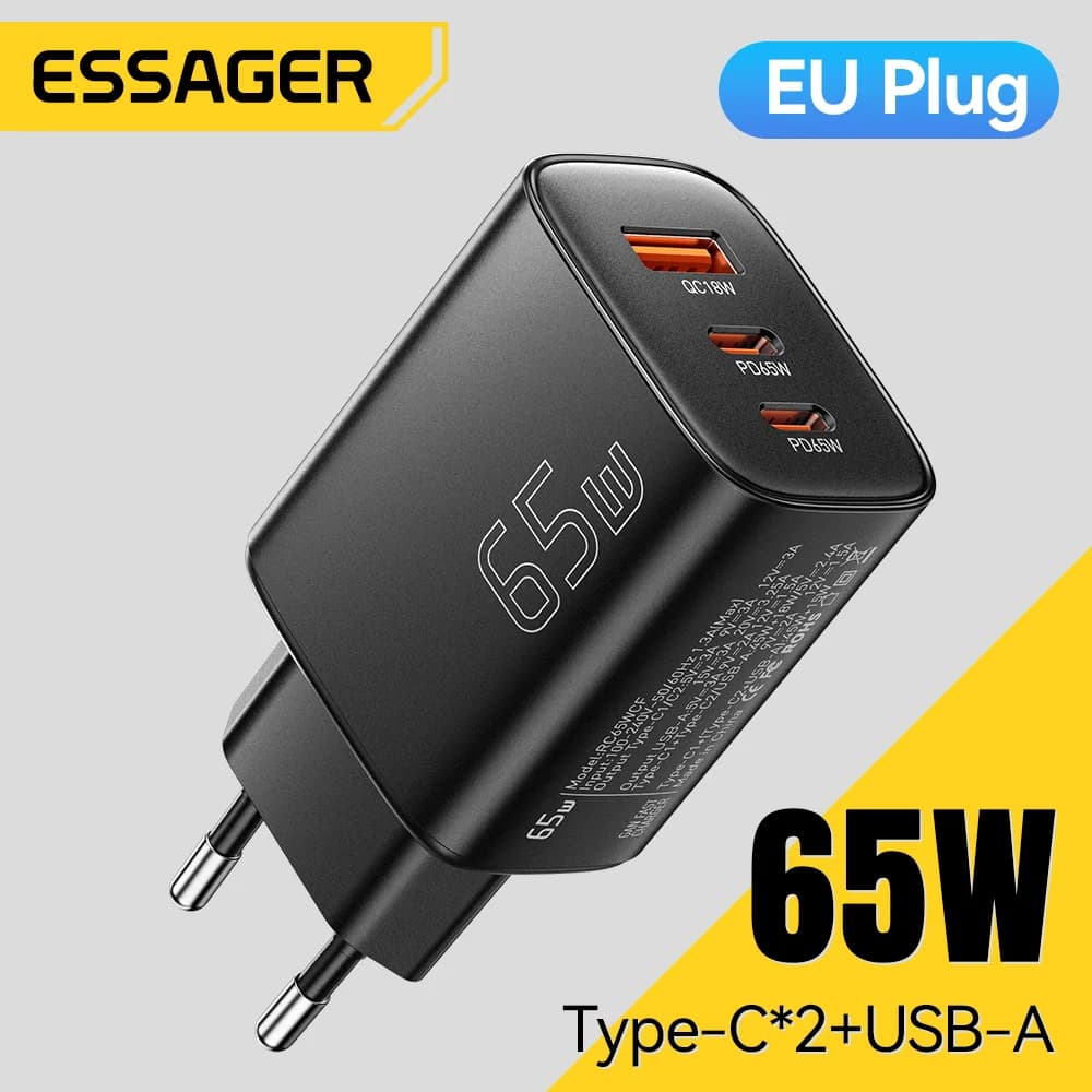 Ładowarka USB-C GaN 65W z Quick Charge 4.0