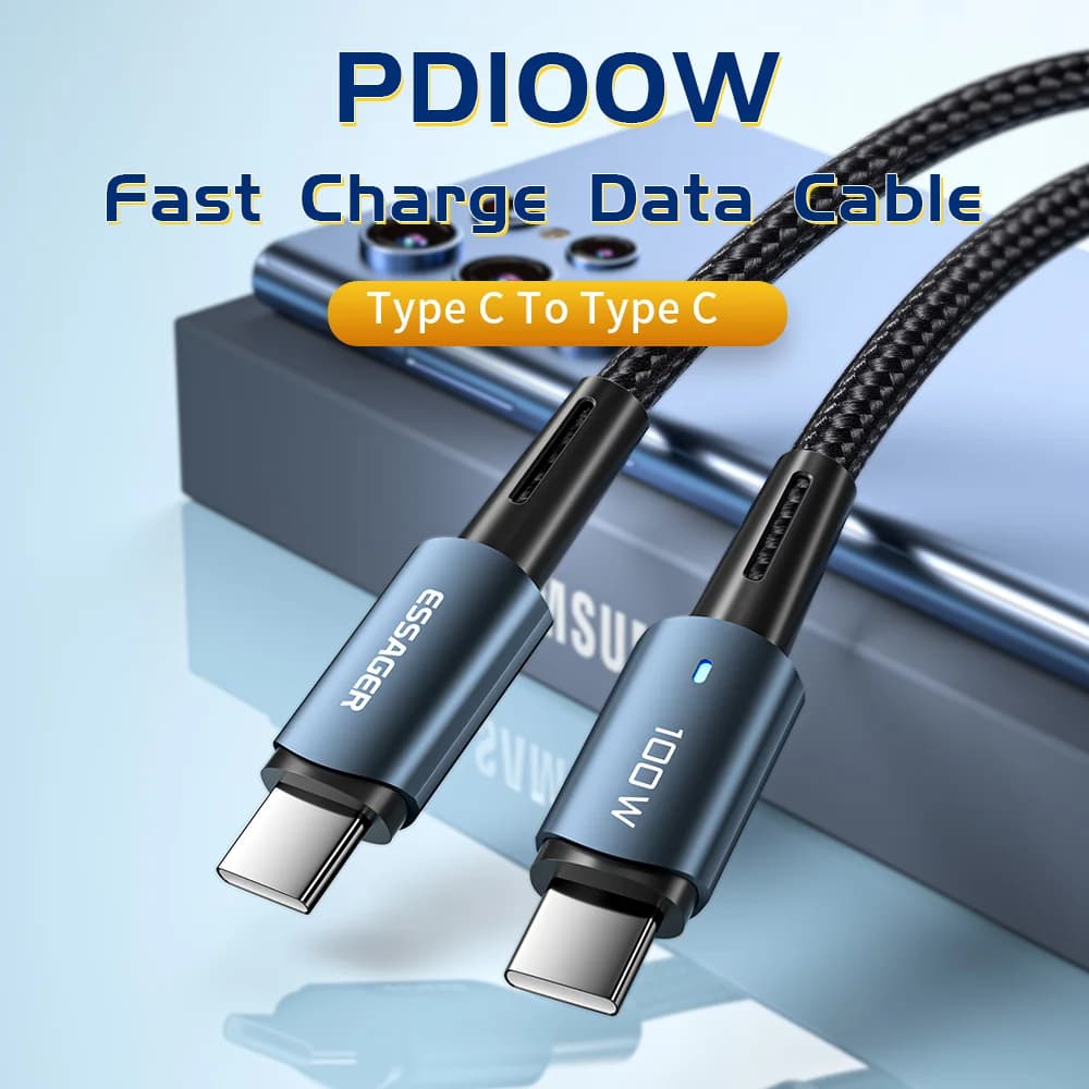 Kabel USB-C PD 100W szybkie ładowanie