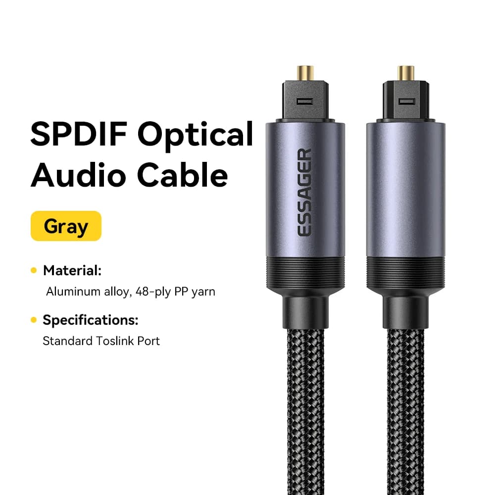 Cyfrowy kabel optyczny Toslink SPDIF