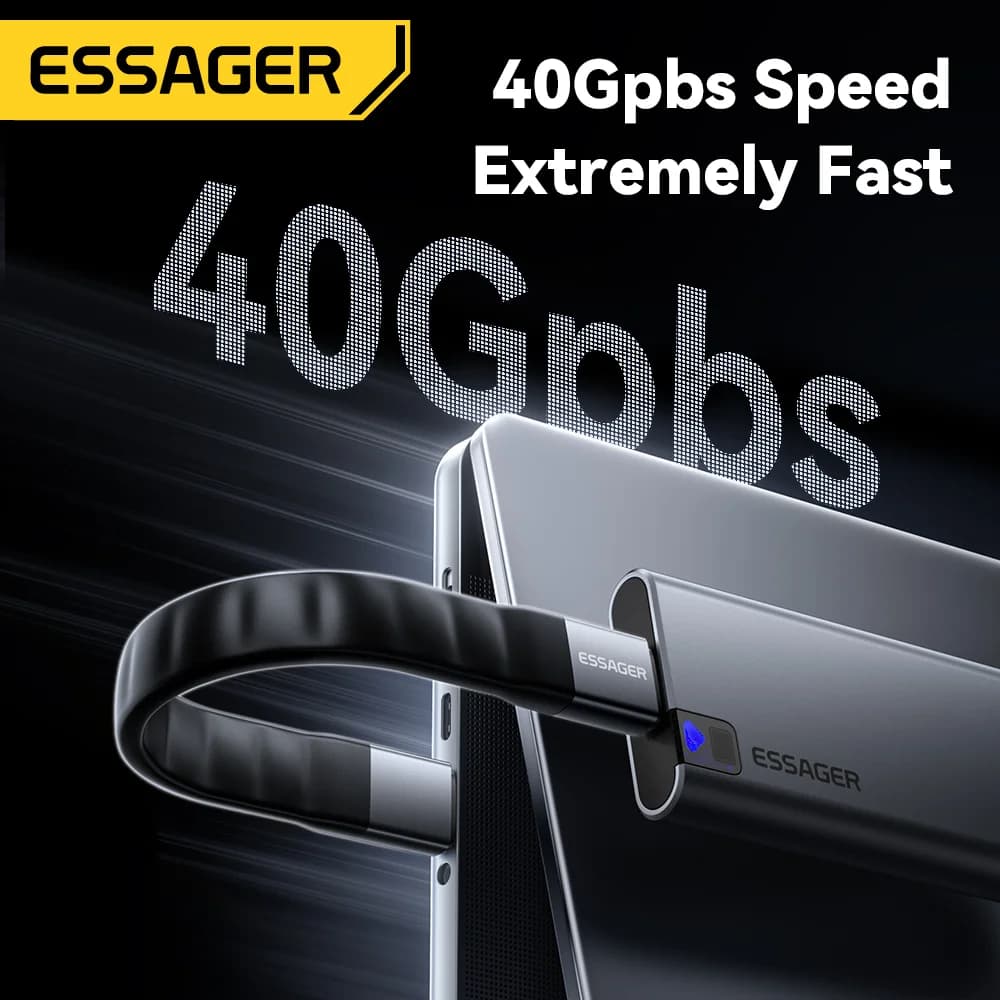 Kabel USB 4.0 Type-C z transferem danych 40Gbps i wideo 8K