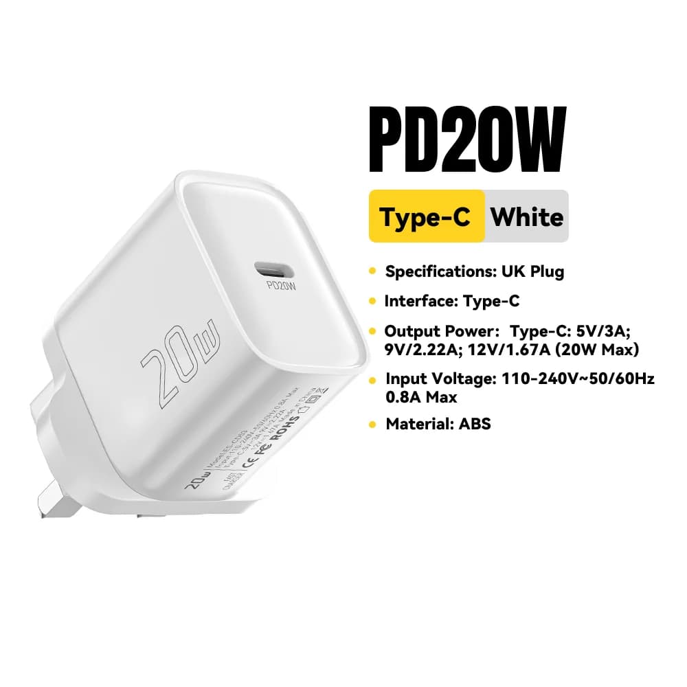 Mini ładowarka sieciowa USB-C PD 20W