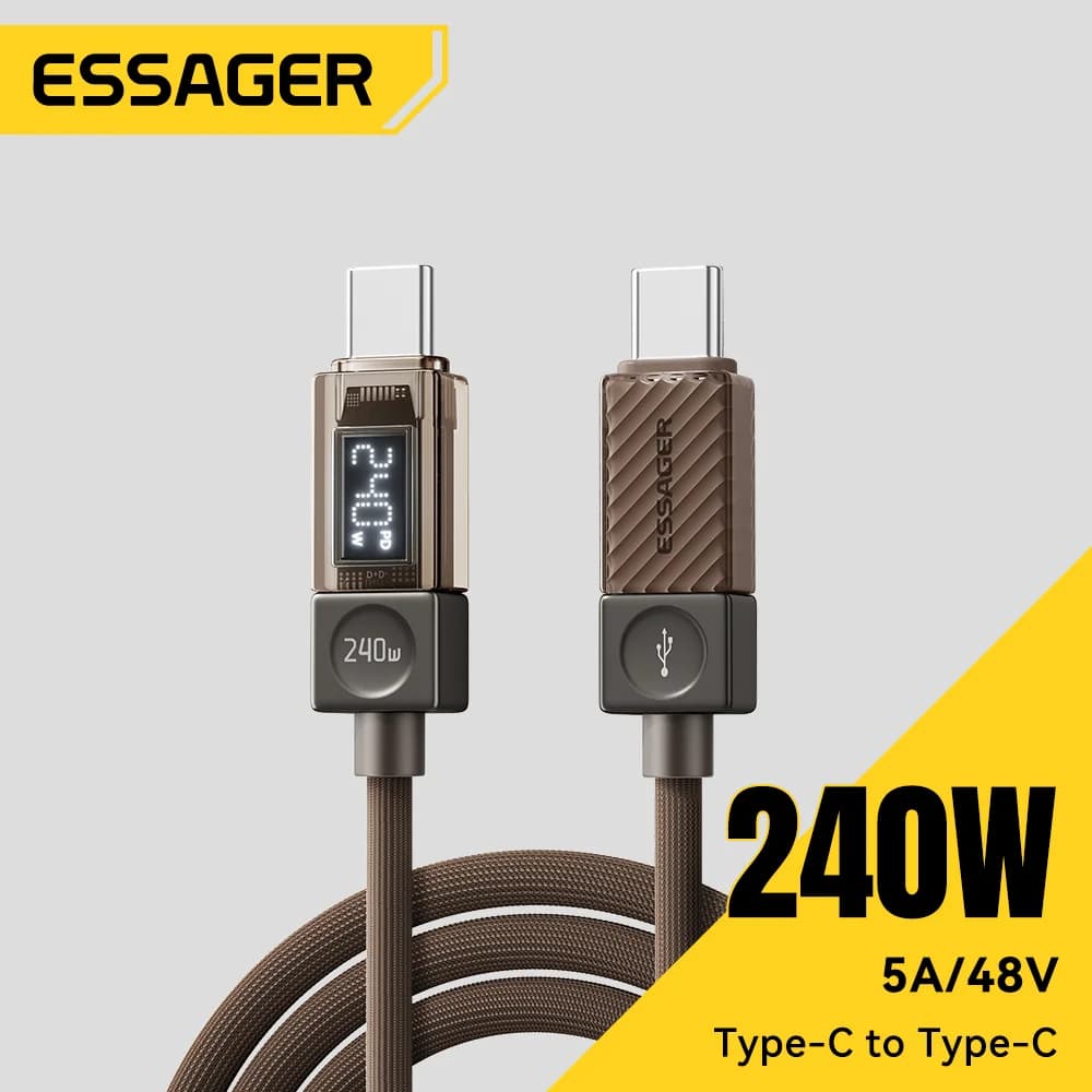 Kabel USB-C 240W z wyświetlaczem LED i PD 3.1 100W