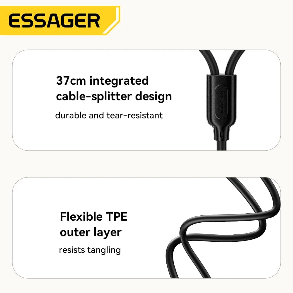 Kabel rozgałęziający audio 3,5 mm do podwójnego RCA