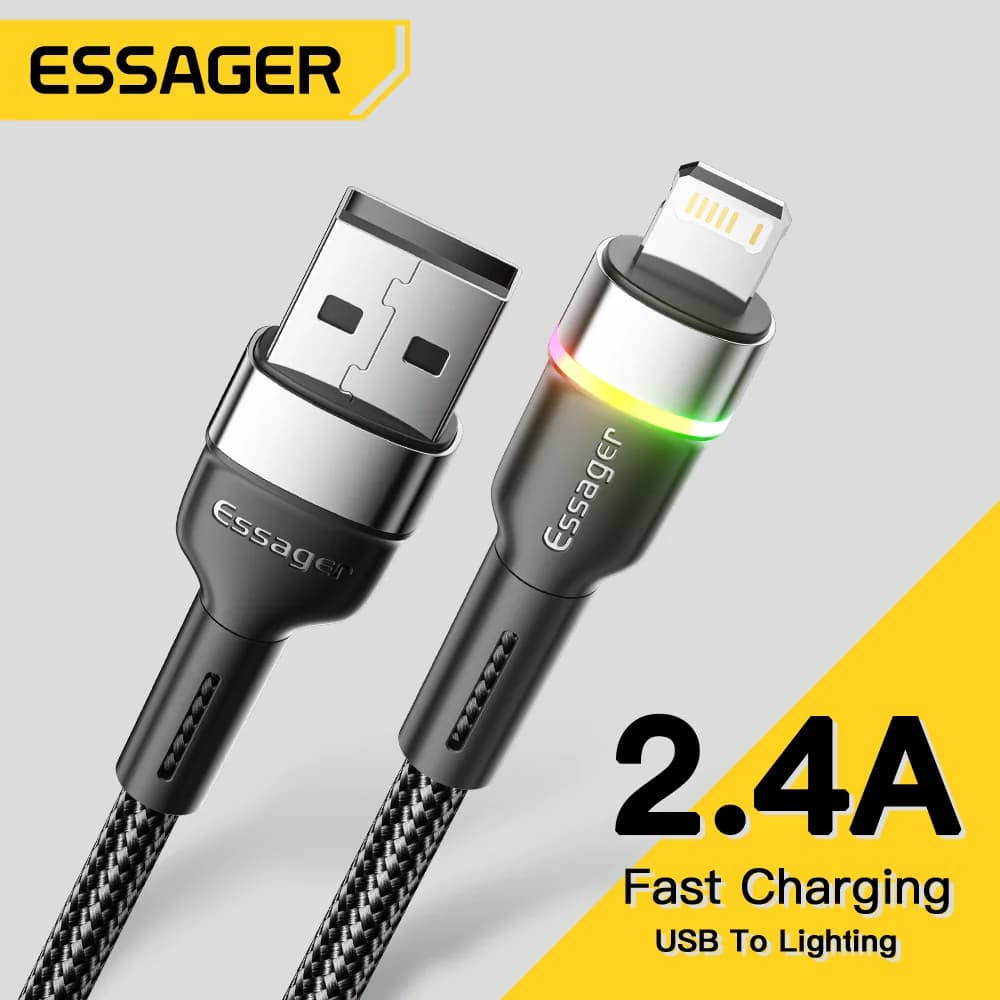 Kabel LED USB do szybkiego ładowania i transferu danych dla iPhone