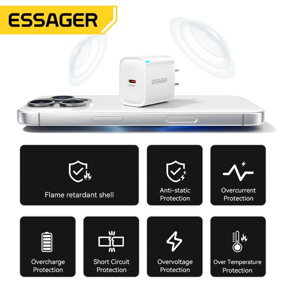 Ładowarka mini USB-C 30W ze zestawem kabli Lightning
