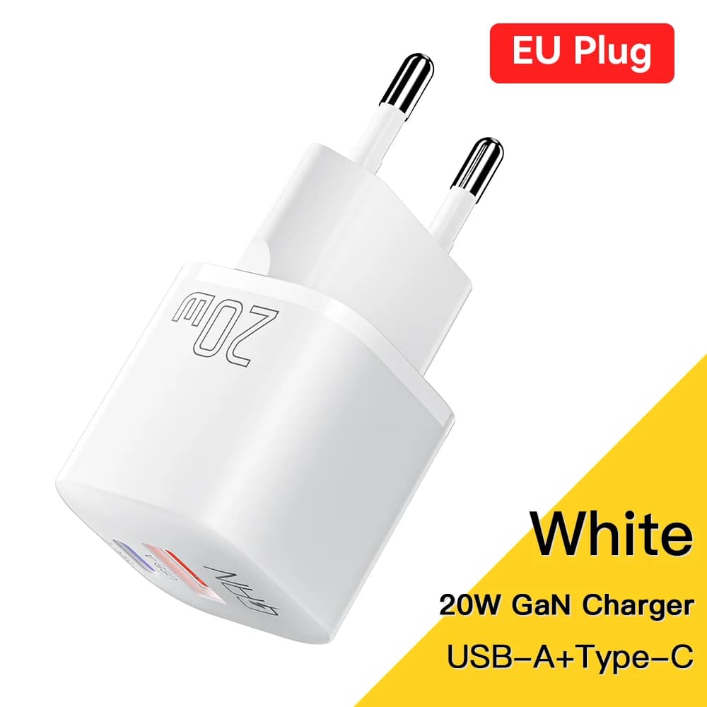 Ładowarka sieciowa GaN USB-C PD 20W