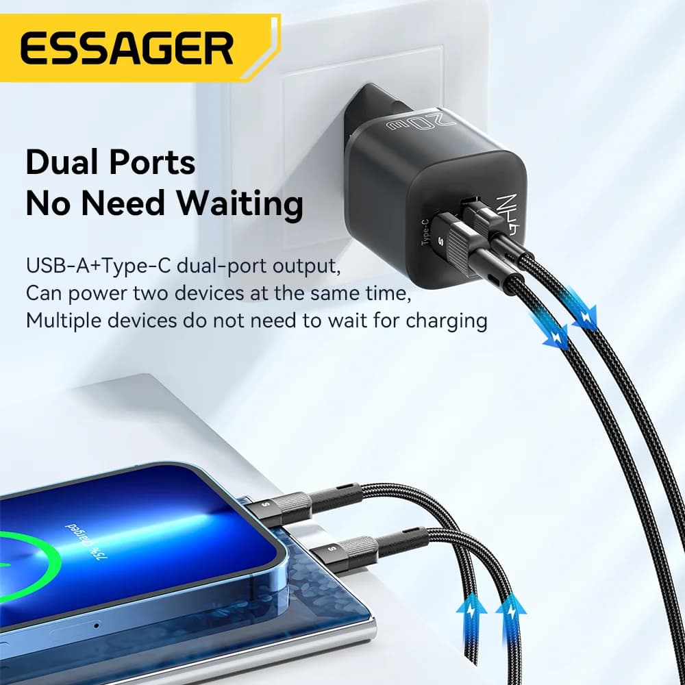 Szybka ładowarka GaN USB-C PD 20W
