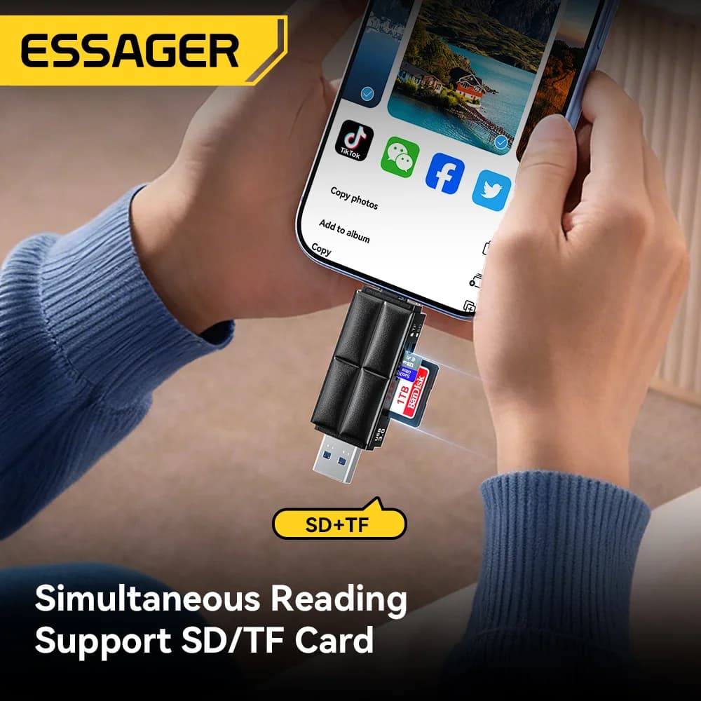 Czytnik kart SD/Micro SD USB 3.0 i Type-C
