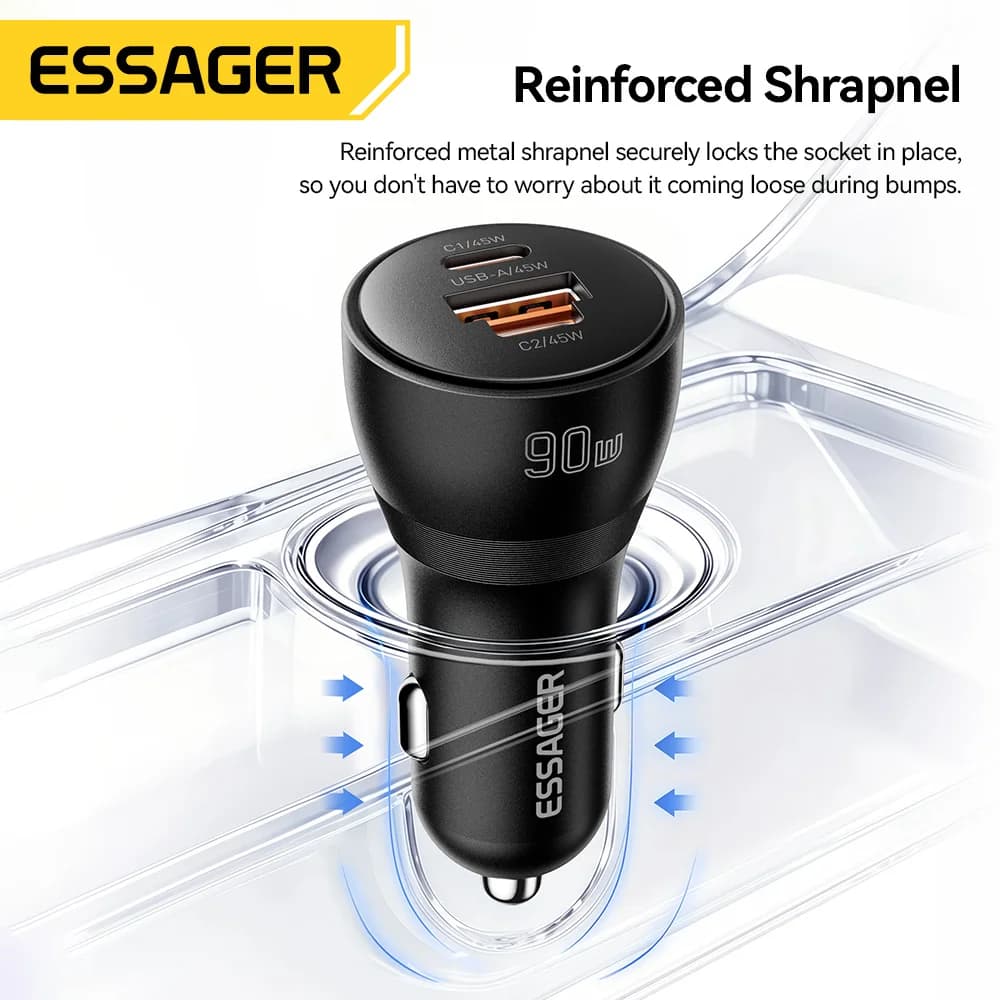 Samochodowa ładowarka USB Type-C PD 90W