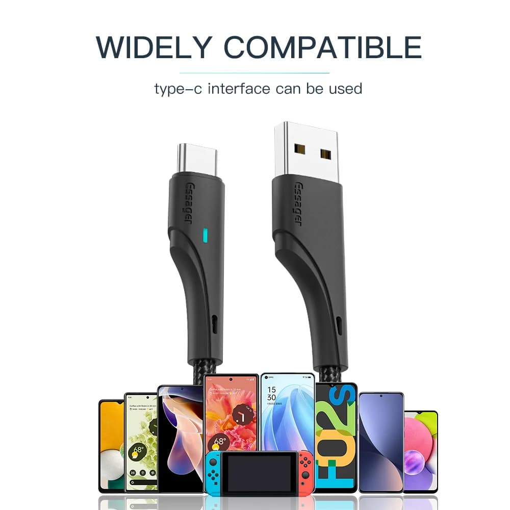Kabel ładujący Fast Charging 3A USB-A do USB-C