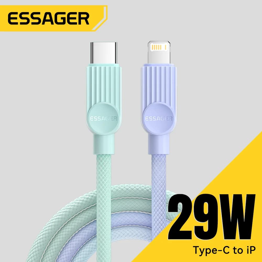 Kolorowy kabel USB-C do Lightning z szybkim ładowaniem