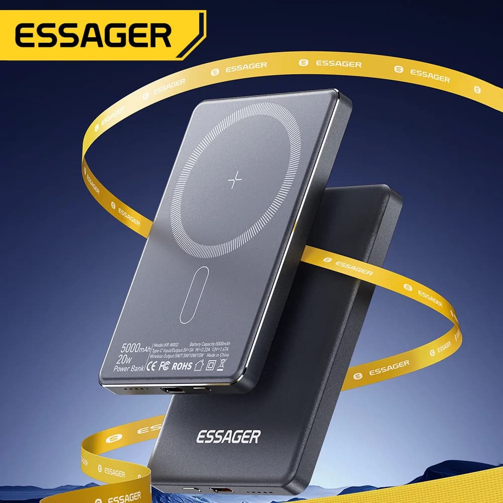 Magneticzny Power Bank Bezprzewodowy 5000mAh 20W