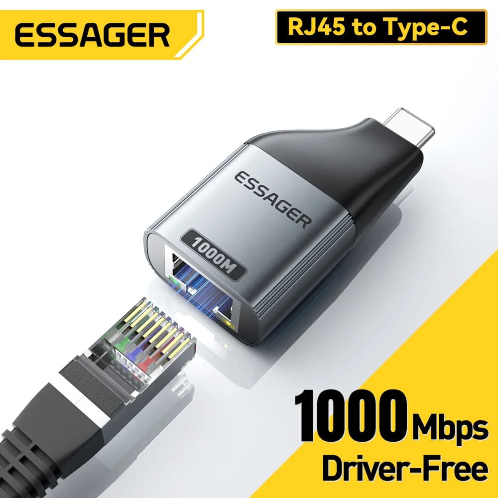 Adapter USB-C na Ethernet Gigabit RJ45