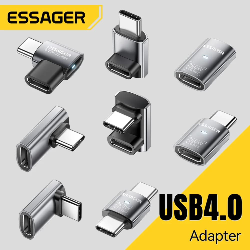Adapter USB4.0 240W 90-stopni OTG Przesył Danych 8K