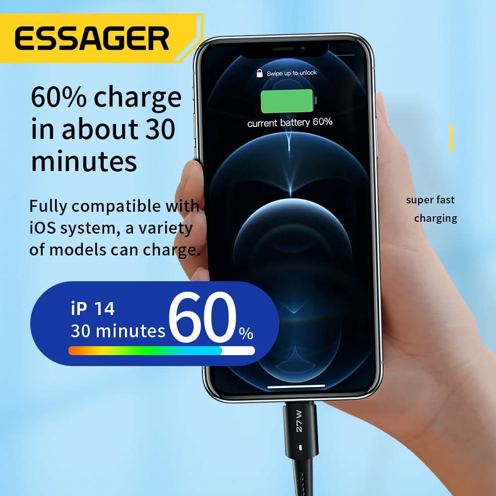 Kabel do szybkiego ładowania 27W USB-C na Lightning