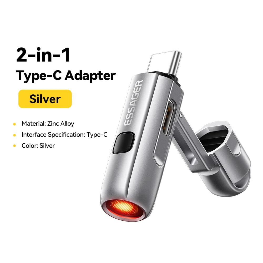 Zapalniczka samochodowa i dmuchawa powietrza 2w1 z USB-C
