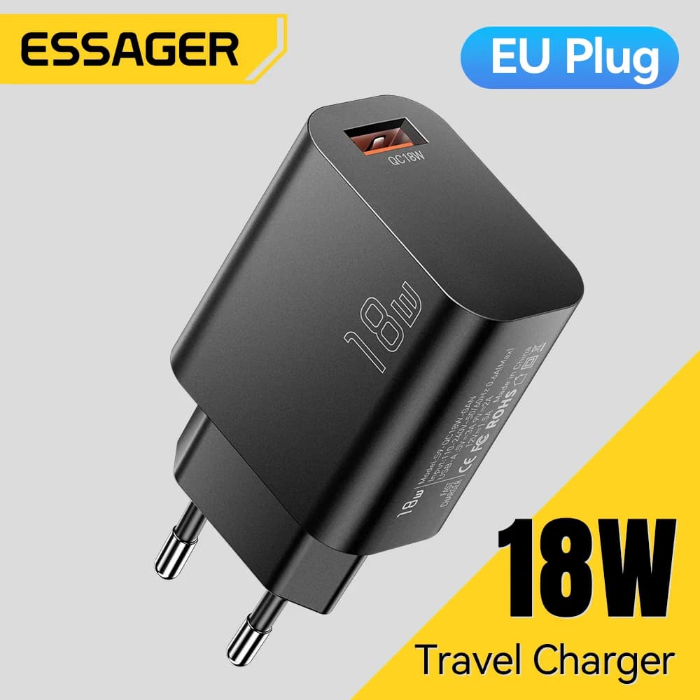 Ładowarka sieciowa USB-A QC 3.0 18W