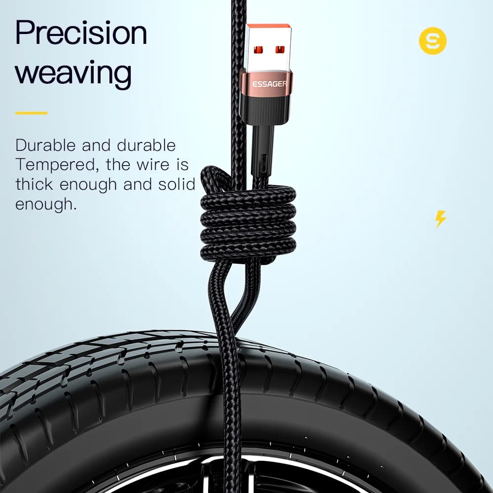 Kabel USB-C szybkie ładowanie i dane 66W 7A