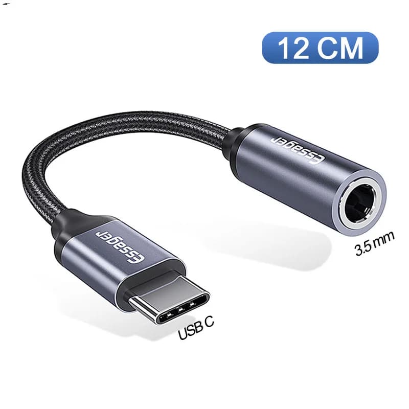 Adapter audio USB-C na słuchawkowe 3.5mm