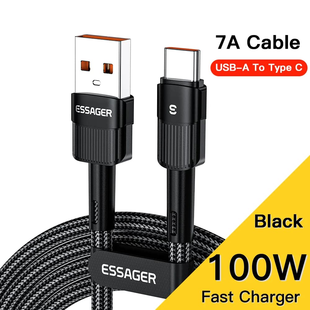 100W Szybko ładujący kabel USB-C, 7A