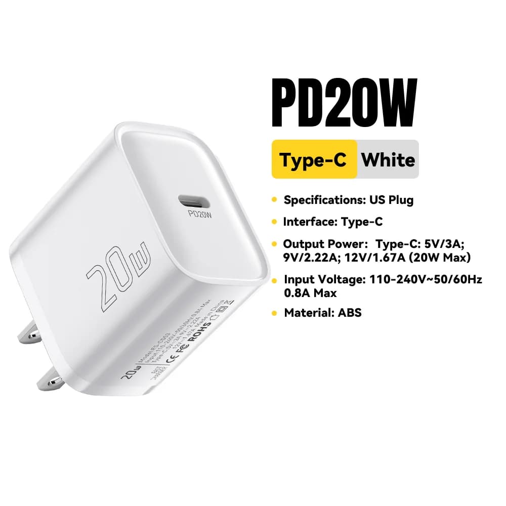 Mini ładowarka sieciowa USB-C PD 20W