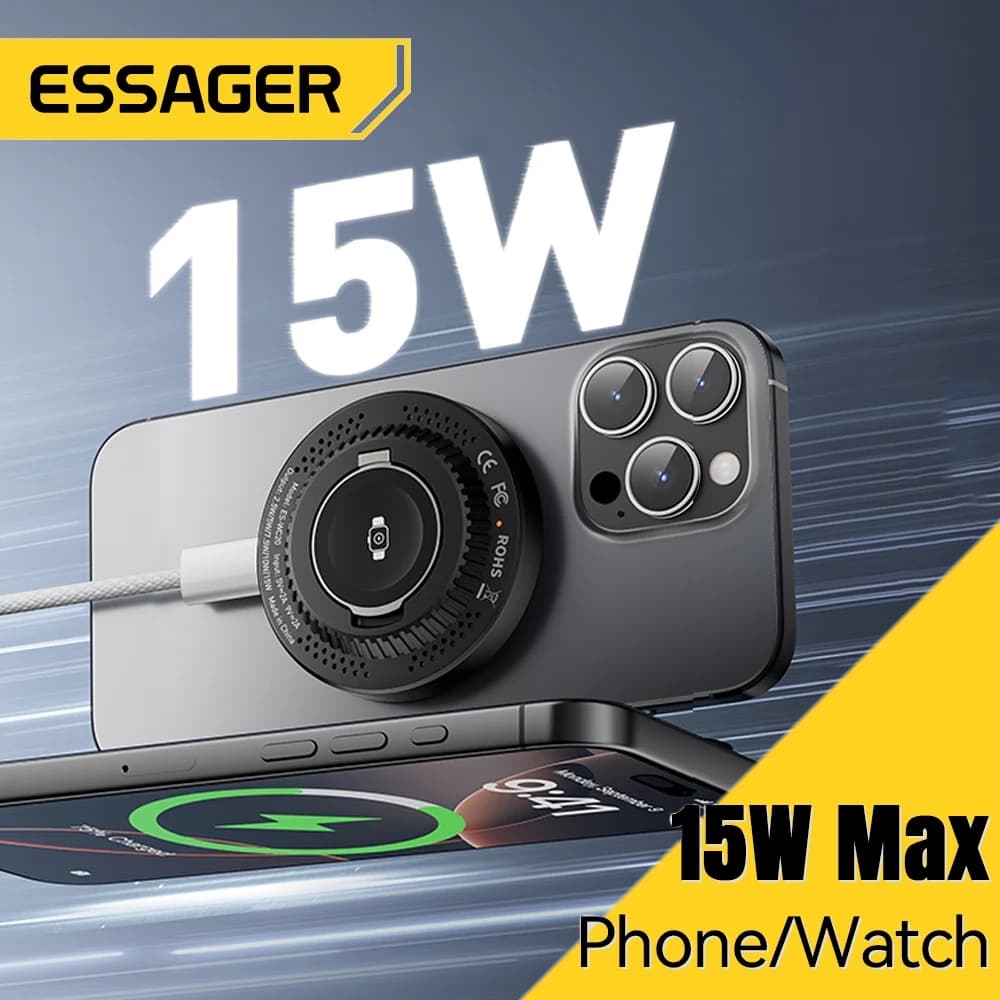 Bezprzewodowa ładowarka magnetyczna 2 w 1 15W ze stojakiem